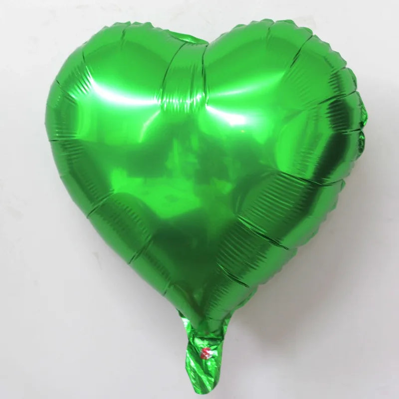 18 Inch Heart-shaped Aluminum Film Balloons For Valentine's Day Decorations Light Plate Heart-shaped Balloons Weddings