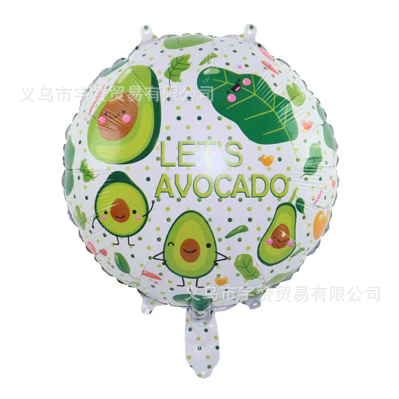 TACO Pancake Balloon Food Festival Party Avocado Pinata Cactus Mexican Aluminum Balloons