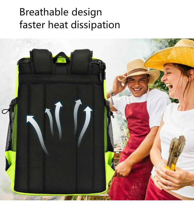 Refrigerator Bags Soft Insulated Cooler Backpack Thermal Isothermal Fridge Travel Outdoor Beach Ice Beer Backpack 30L insulated