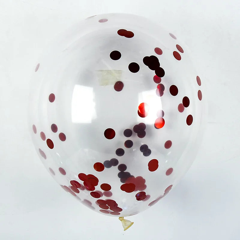 10/20/50 Pcs Colorful Confetti Balloons 12 Inch Transparent Sequin Balloons Wedding Birthday Balloons Festival Decoration Ballon