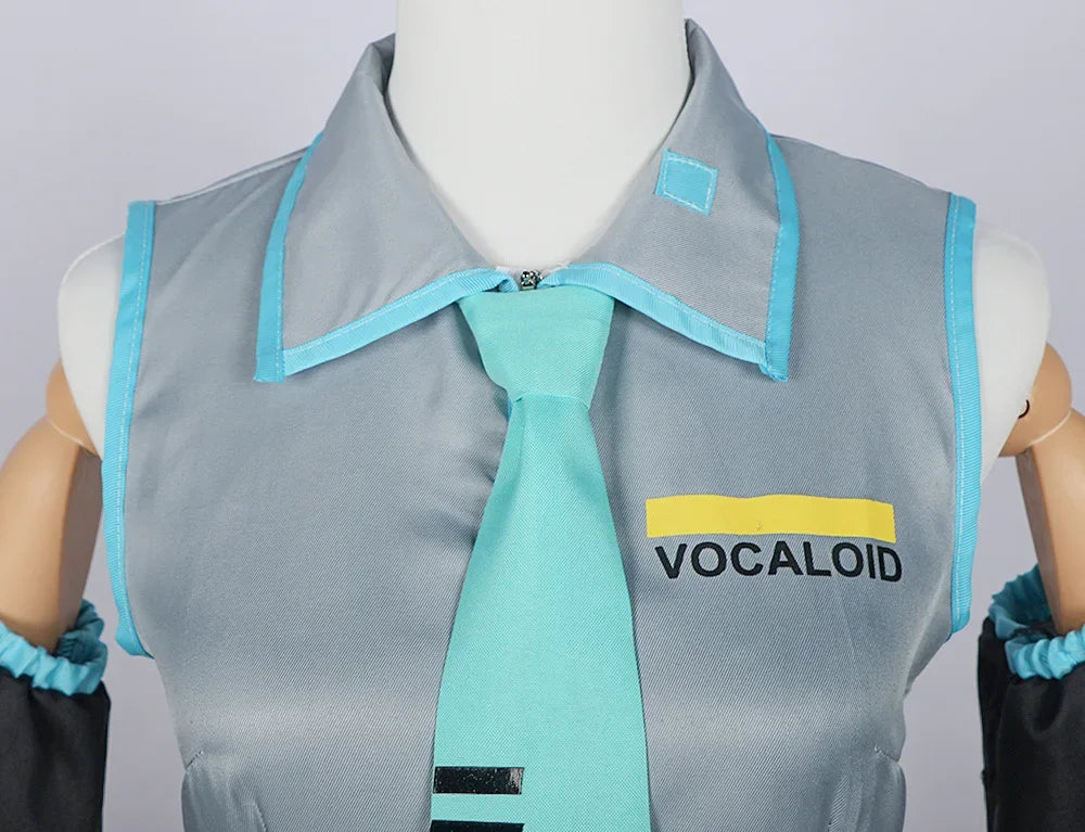 Anime Karakter Prestaties Kleding Hatsune Miku MIKU Anime Kleding Cosplay Kleding Rok Hetzelfde Pak Pruik Accessoires Halloween
