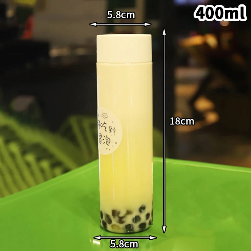 Portable Clear Plastic Bottle for Beverages; Perfect for Milk Tea, Coffee, and Juicing Water Cups