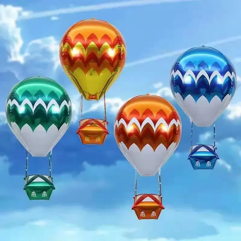 Cartoon 4D Aluminum Balloons Gold Silver Chrome Animal Ballon Children's Day Decorations Birthday Party Supplies Kids Toy Globos