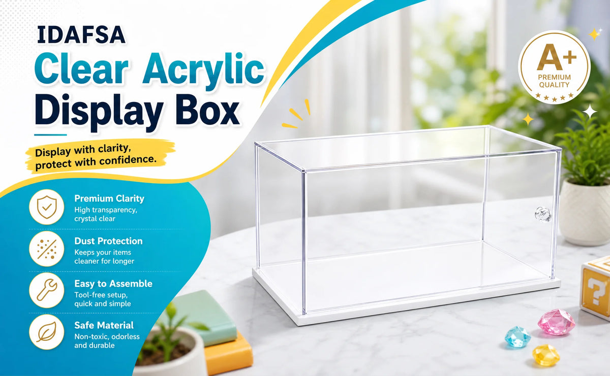 Acrylic Display Case 200 Sizes Available Can Be Opened With Handle, Which Is Beautiful, Dustproof, and Convenient for Storage