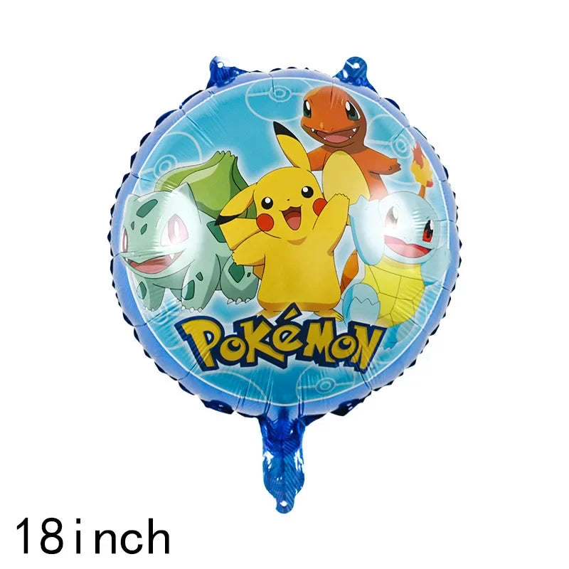 Pokemon Balloon Pikachu Theme Birthday Party Decorative Balloon Boy Girl Children Baby Shower Birthday Party Decoration 2024