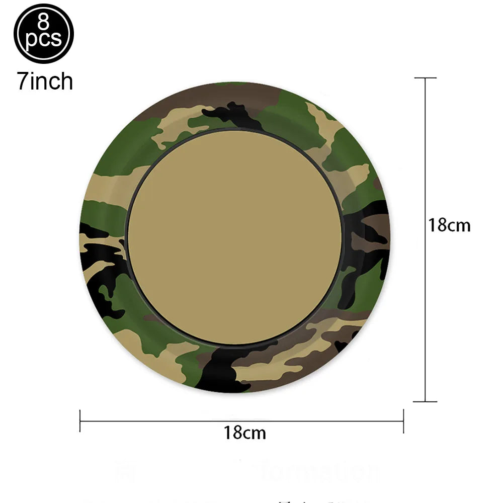 Camouflage Party Decoration Green Camo Latex Balloons Gun Tank Balloon Military Theme Decor Baby Shower Birthday Party Supplies