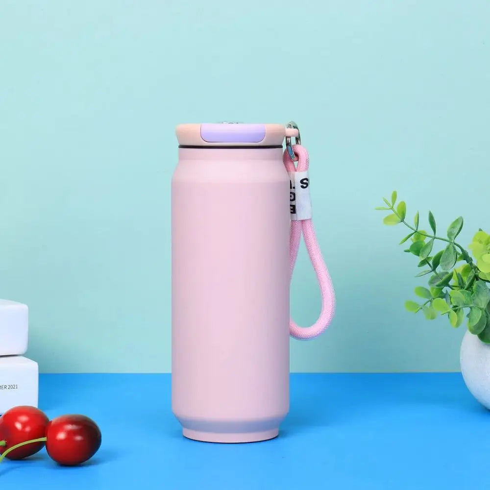 500ML Thermal Water Bottle Wide Mouth Large Capacity Insulated Water Bottle Handheld Leak Proof Vacuum Flask Outdoor Activities