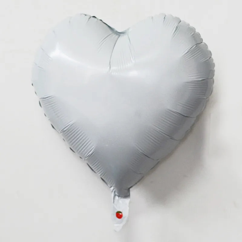 18 Inch Heart-shaped Aluminum Film Balloons For Valentine's Day Decorations Light Plate Heart-shaped Balloons Weddings