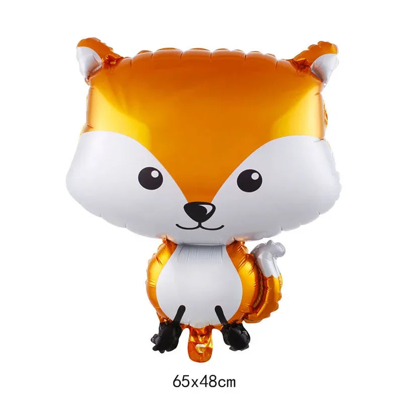 1Pcs Cartoon Animals Foil Ballons for Kids Jungle Safari Birthday Party Decor Tiger Monkey Giraffe Zoo Helium Balloon Supplies