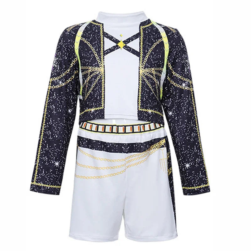 Girl clothing Sets Children Cartoon Cosplay Suits Kids K-Pop Stage Performance 2Pcs Girls Movie Role-playing Costume Outfits