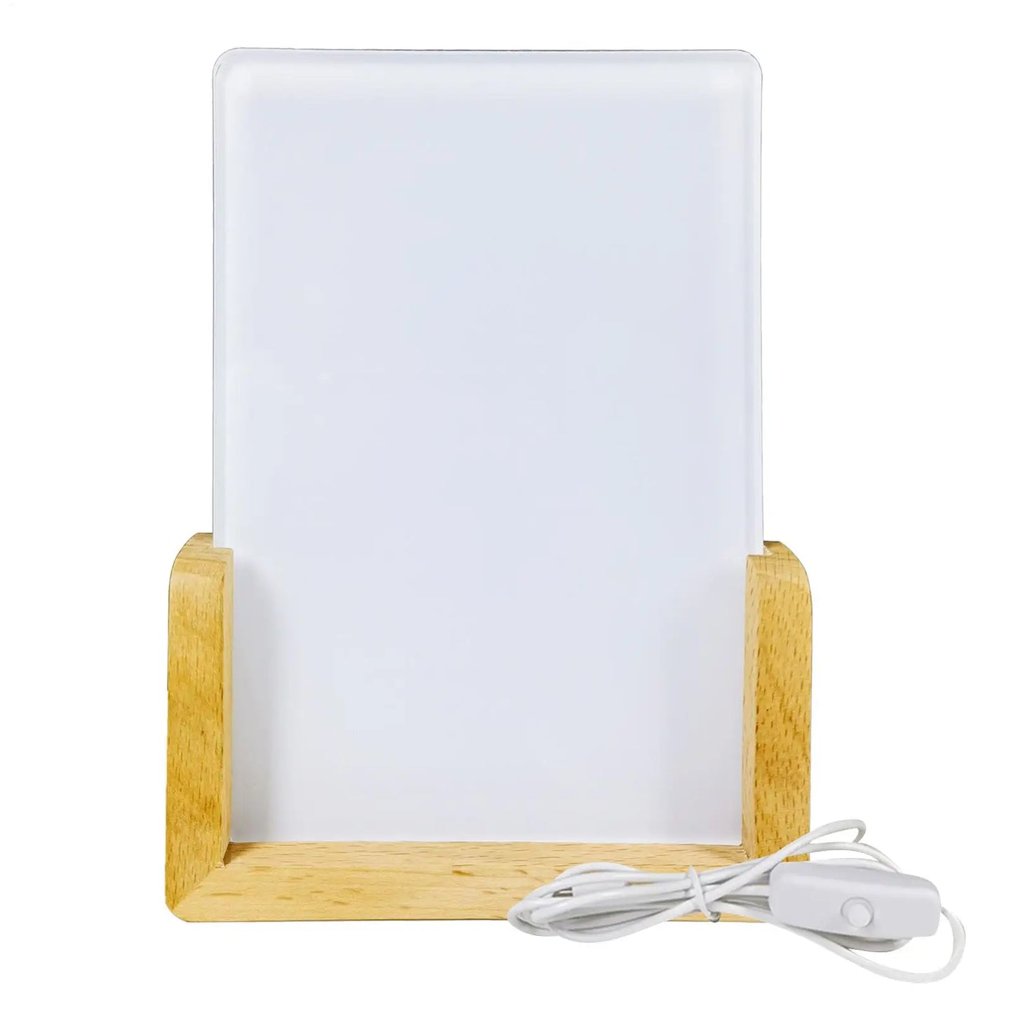 Sublimation Acrylic Blank Sublimation Photo Blanks 3D Night LED Light Lamp Base Heat Transfer Acrylic Photo Frame Blank