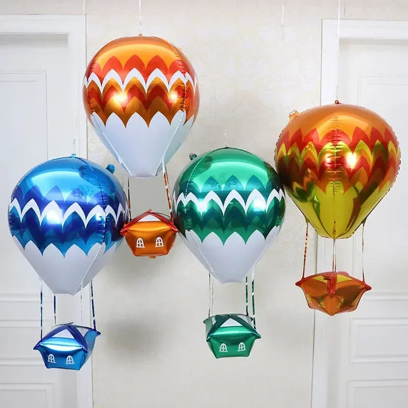 Cartoon 4D Aluminum Balloons Gold Silver Chrome Animal Ballon Children's Day Decorations Birthday Party Supplies Kids Toy Globos