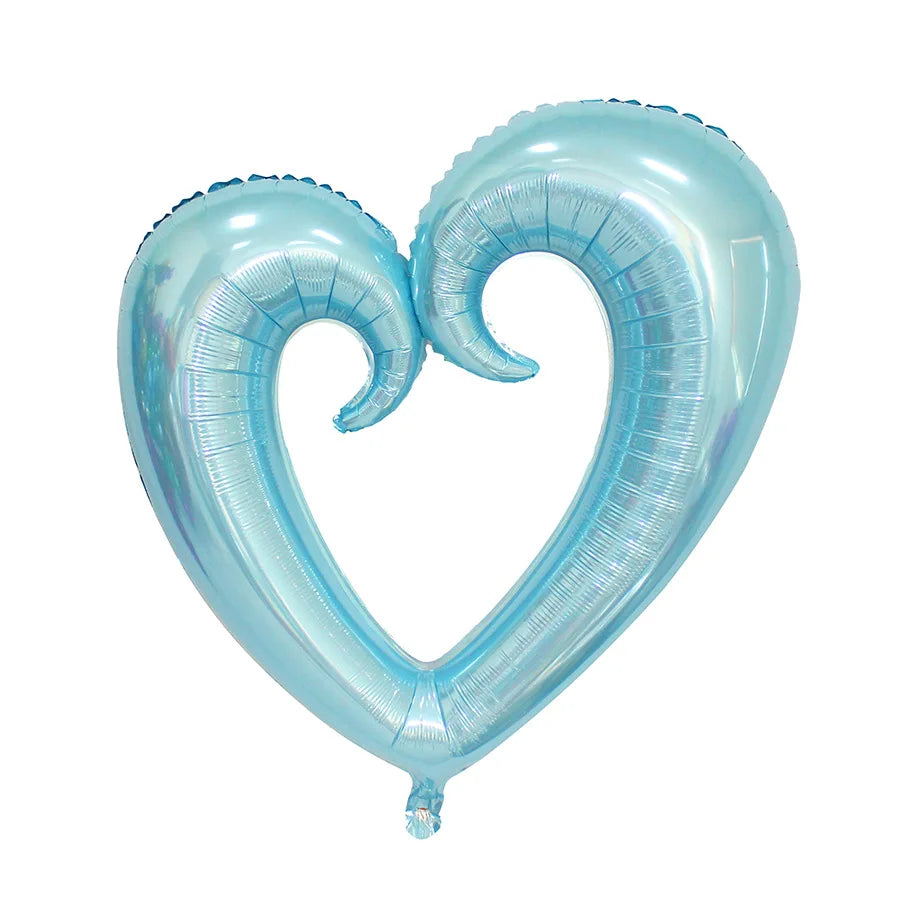 40 Inches Valentine Giant Hook Heart Foil Balloons Engagement Wedding Valentine's Day Decoration