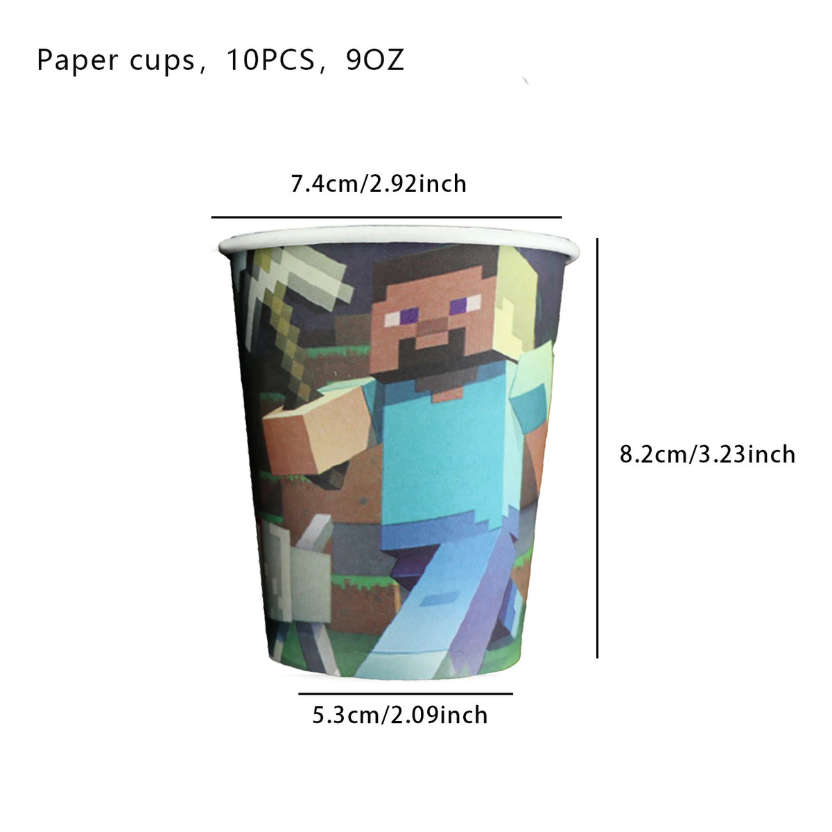 Kids Birthday Decoration Disposable Tableware Game Theme Cups Plates Balloons Baby Shower Birthday Party Supplies Gift Toy