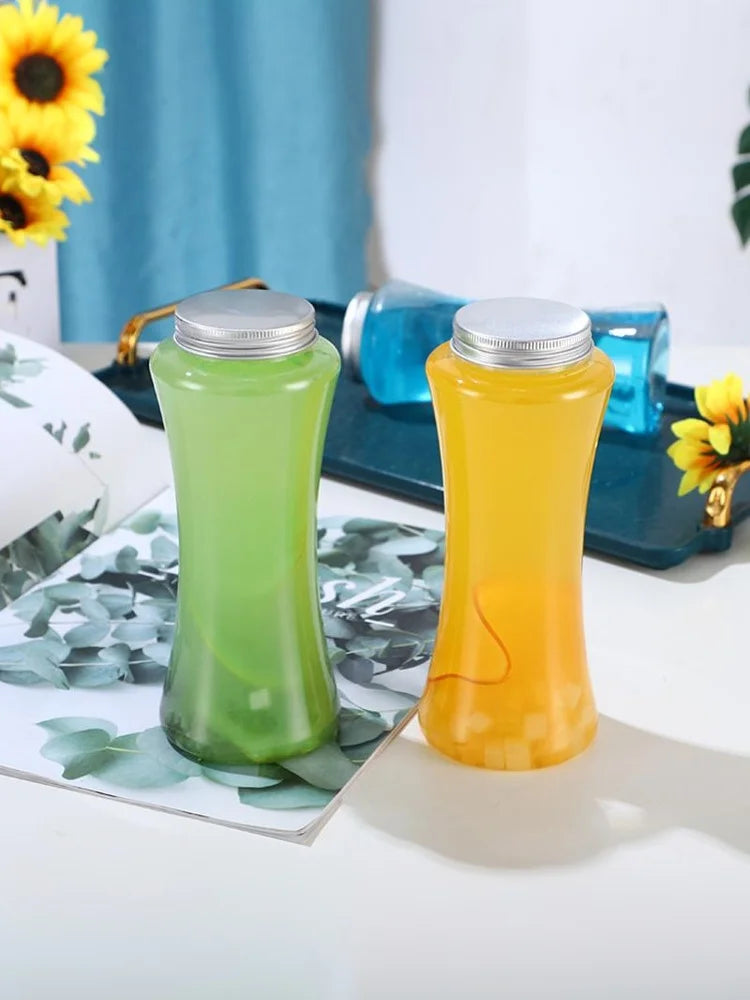 Portable Clear Plastic Bottle for Beverages; Perfect for Milk Tea, Coffee, and Juicing Water Cups