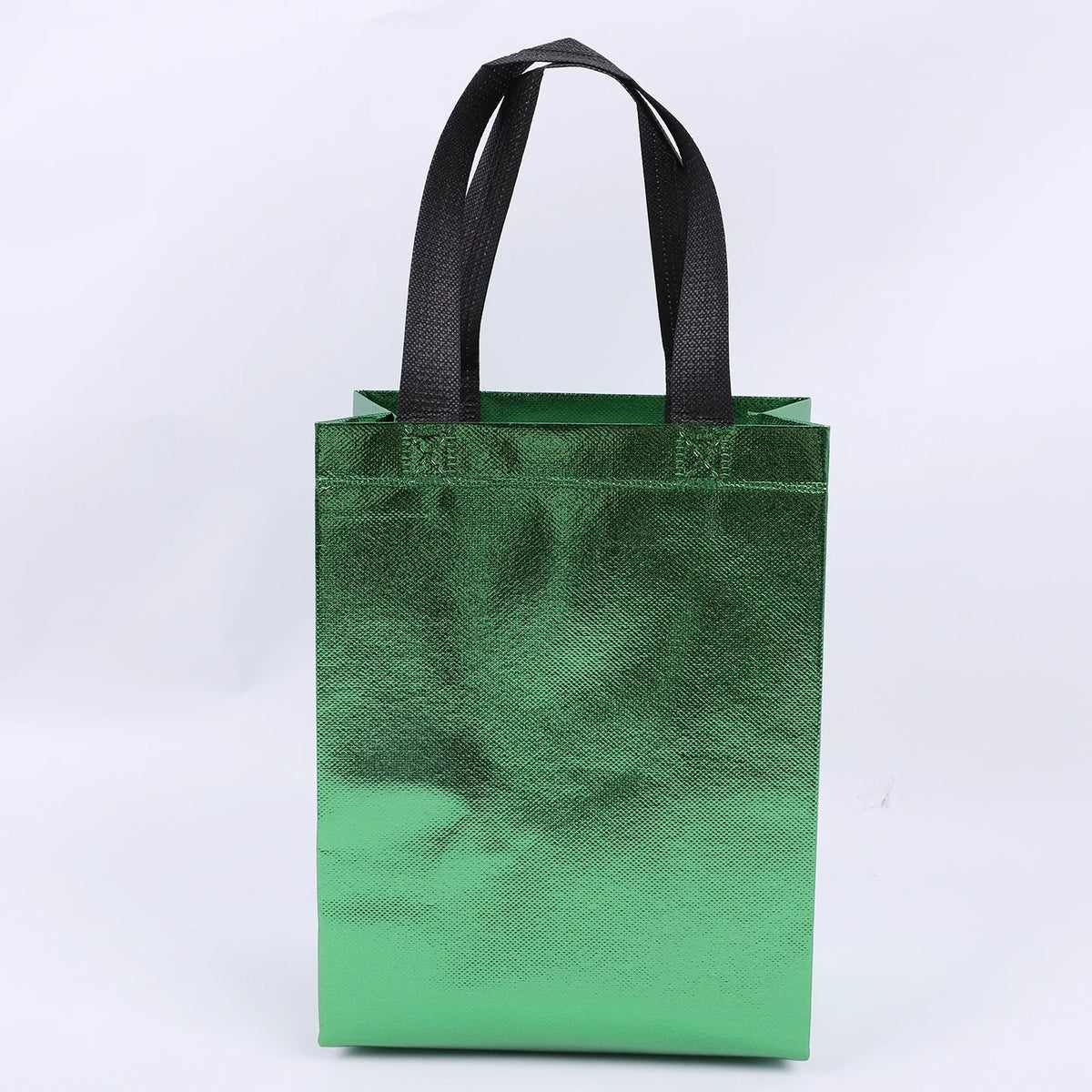 5/10/20PCS Reusable Iridescent Holographic Gift Bags with Handles Medium Size Tote Bags for Birthdays Parties Weddings