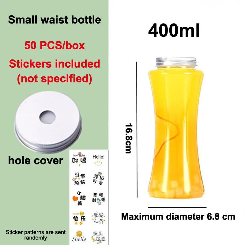 Portable Clear Plastic Bottle for Beverages; Perfect for Milk Tea, Coffee, and Juicing Water Cups