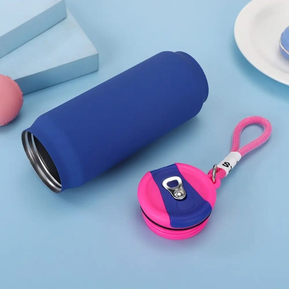 500ML Thermal Water Bottle Wide Mouth Large Capacity Insulated Water Bottle Handheld Leak Proof Vacuum Flask Outdoor Activities