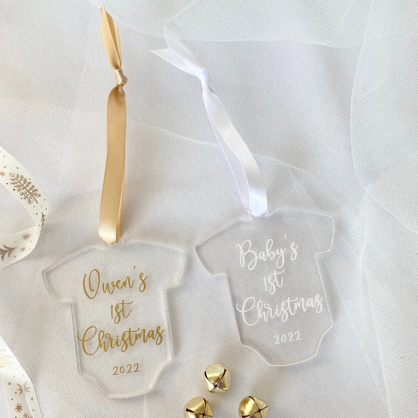 Blank T-shirt Shape Acrylic Luggage Tag Gift Tag Wedding Place CardBaby’s First Christmas Ornament,Stocking Stuffer,Stocking Tag