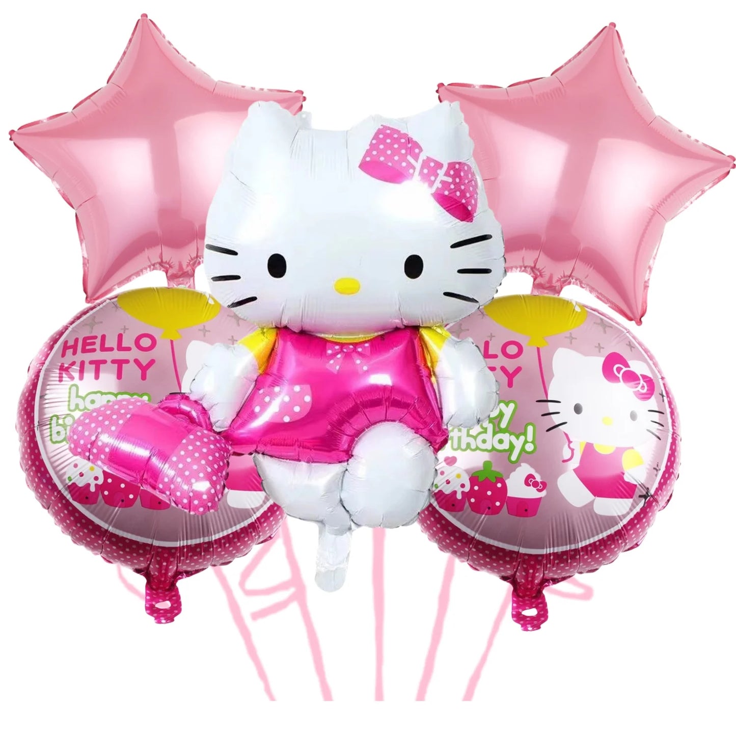Hello Kitty Decoration Balloons Hello kitty Girl Party large Balloon Foil Balloon Latex Balloon Baby Shower Kitty Party Favors
