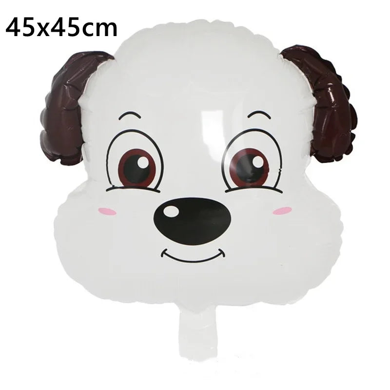 1Pcs Cartoon Animals Foil Ballons for Kids Jungle Safari Birthday Party Decor Tiger Monkey Giraffe Zoo Helium Balloon Supplies