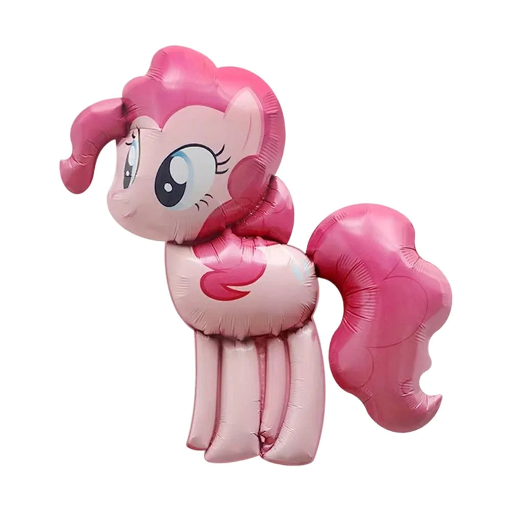 Cartoon Animal Aluminium Foil Balloon My Little Pony Theme Inflatable balloons for Kid Birthday Party Background Decor Supplies