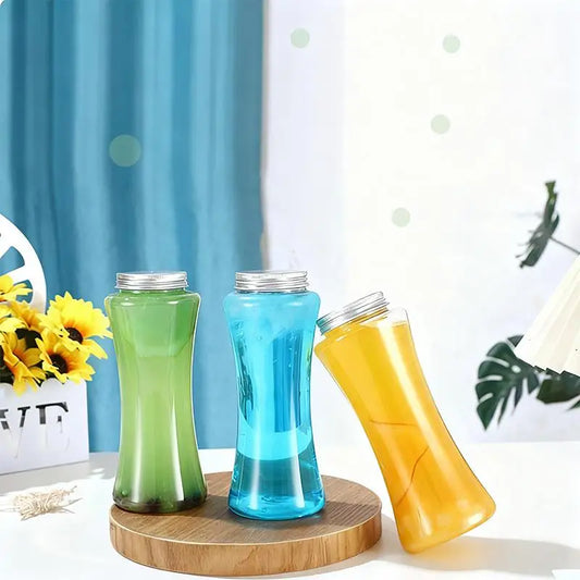 Portable Clear Plastic Bottle for Beverages; Perfect for Milk Tea, Coffee, and Juicing Water Cups