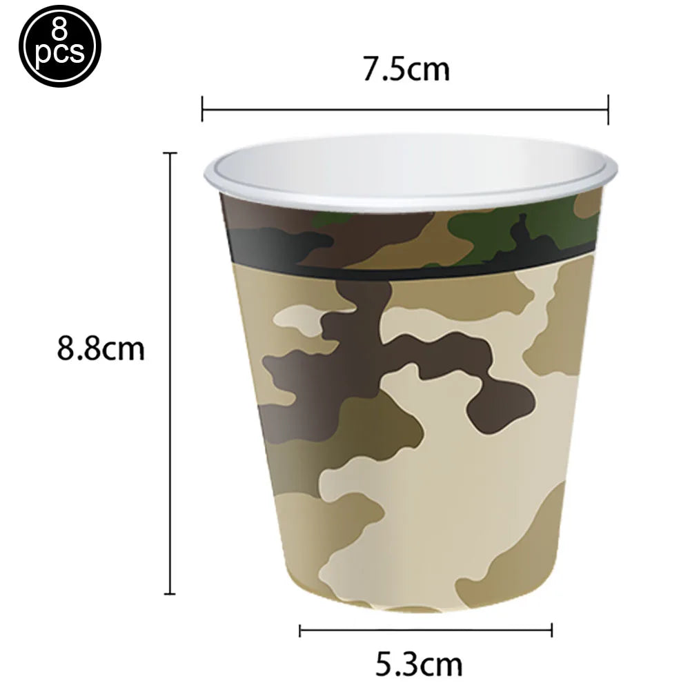 Camouflage Party Decoration Green Camo Latex Balloons Gun Tank Balloon Military Theme Decor Baby Shower Birthday Party Supplies