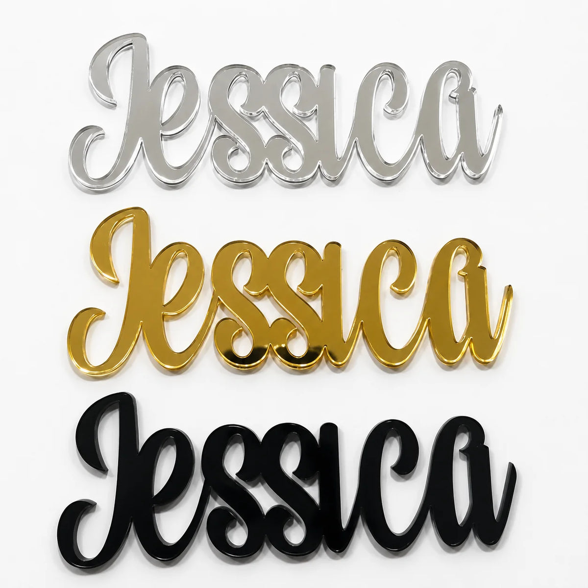 Custom Acrylic Name Sign Personalized Mirror Letter Plaque for Wedding Party Table Decor Baby Shower Gift Birthday, Home Decor