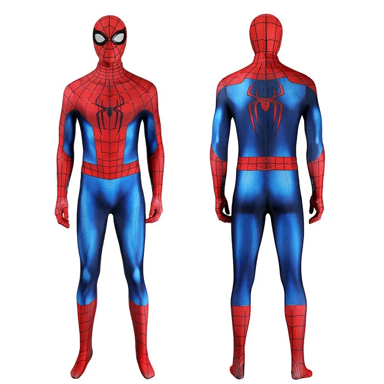 Superhero Cosplay Jumpsuit Tight Stretch Bodysuit Halloween Party Costume Role‑Play Fancy Dress For Men Adults Carnival Event