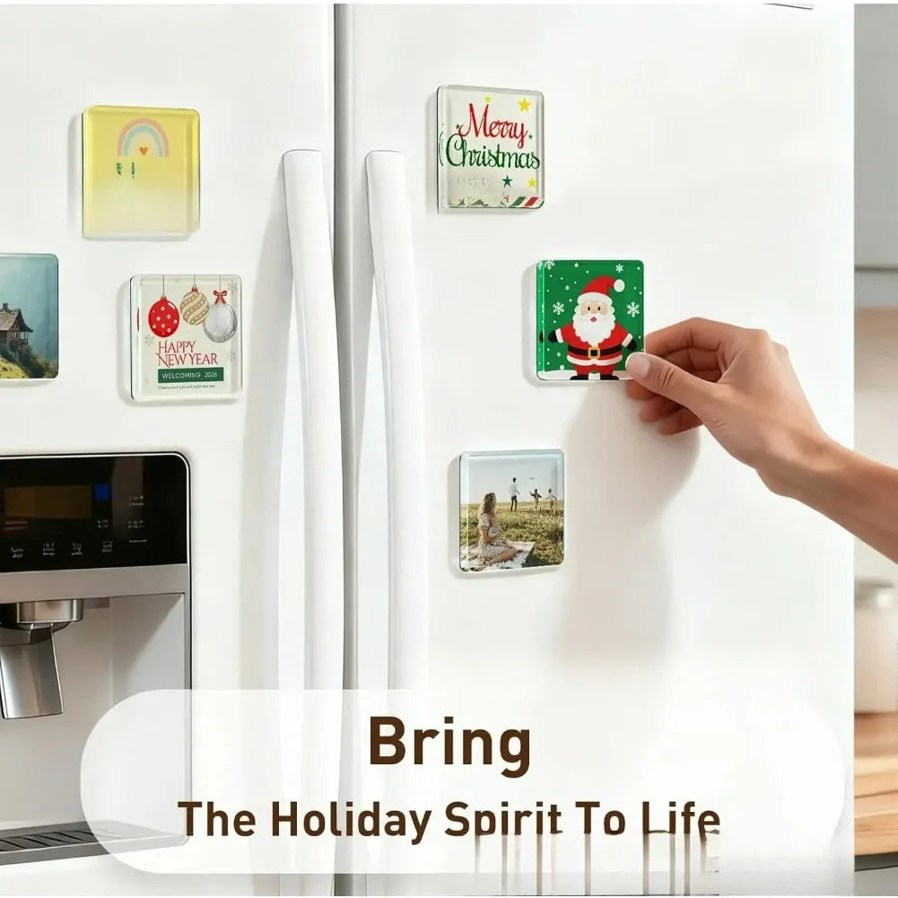 DIY Acrylic Fridge Magnet Kit Handmade Magnetic Sticker for Refrigerator Door Home Decor Craft Making Accessory Gift Supply Set