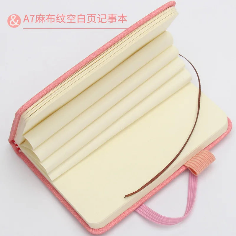 New A7 Mini Notebook Portable Pocket Blank Page Notepad Memo Diary Planner Agenda Note Book Office School Stationery Wholesale
