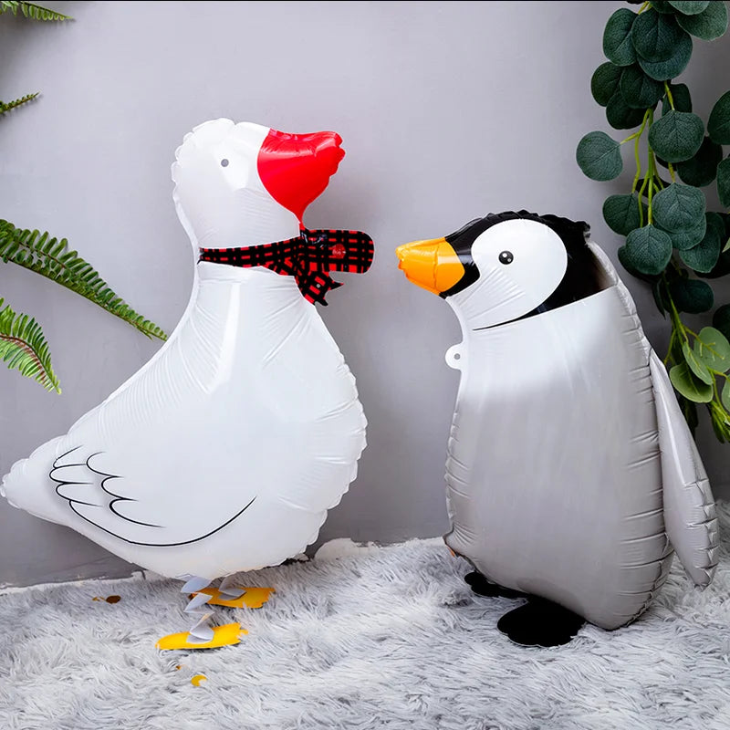 Walking Animal Balloons Zoo Theme Party Ballons Cute Sheep Cat Dog Toy Walking Baloon for Kids Babyshower Birthday Party Decor