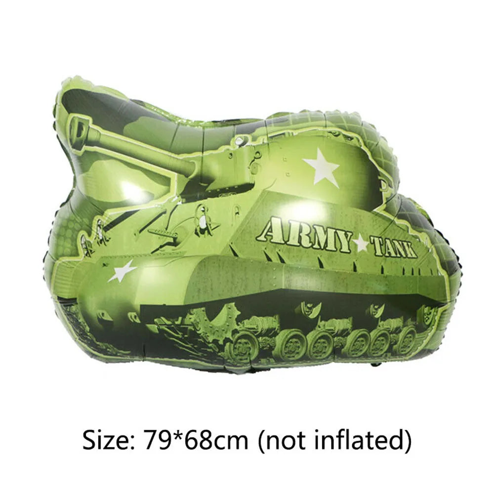 1pcs Giant Tank Balloons Foil Camo Helium Ballons Military Birthday Party Favor Army Theme Parti Decorations Boy Inflatable Toy