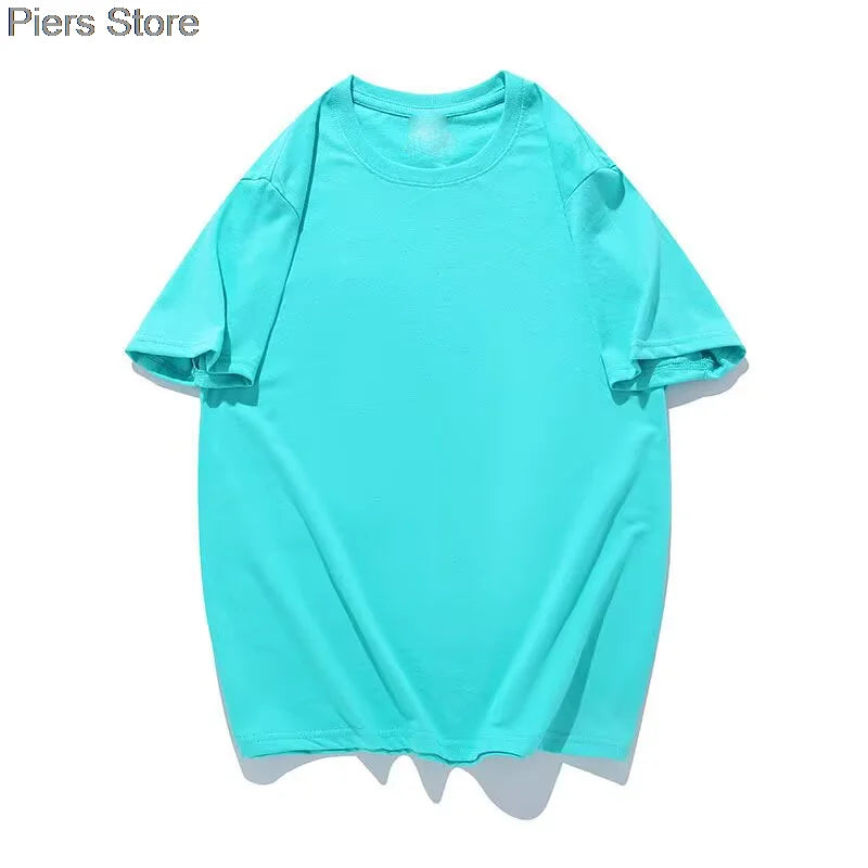 100%cotton Summer Tee T Shirt Women Kawaii T-Shirts Women 2025 Autumn Solid Simple Oversized Tshirt White Long Sleeve Tops