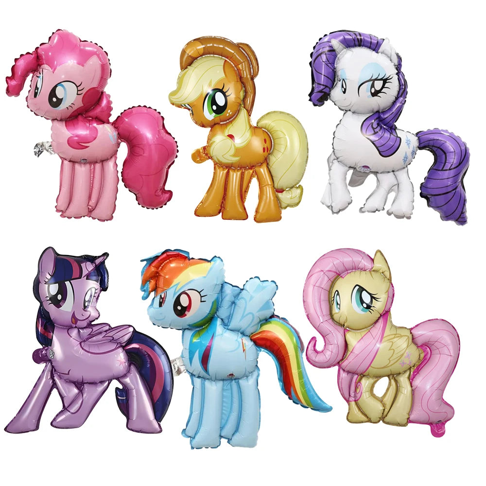 My Little Ponys Theme Balloon Set Baby Shower Party Ballons Cartoon Anime Balloons Decoration Photographic Prop Birthday Gift