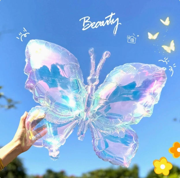 Large Butterfly Aluminum Foil Balloons Butterfly Helium Air Globos Baby Showers Kids Toy Photo Props Birthday Party Decorations
