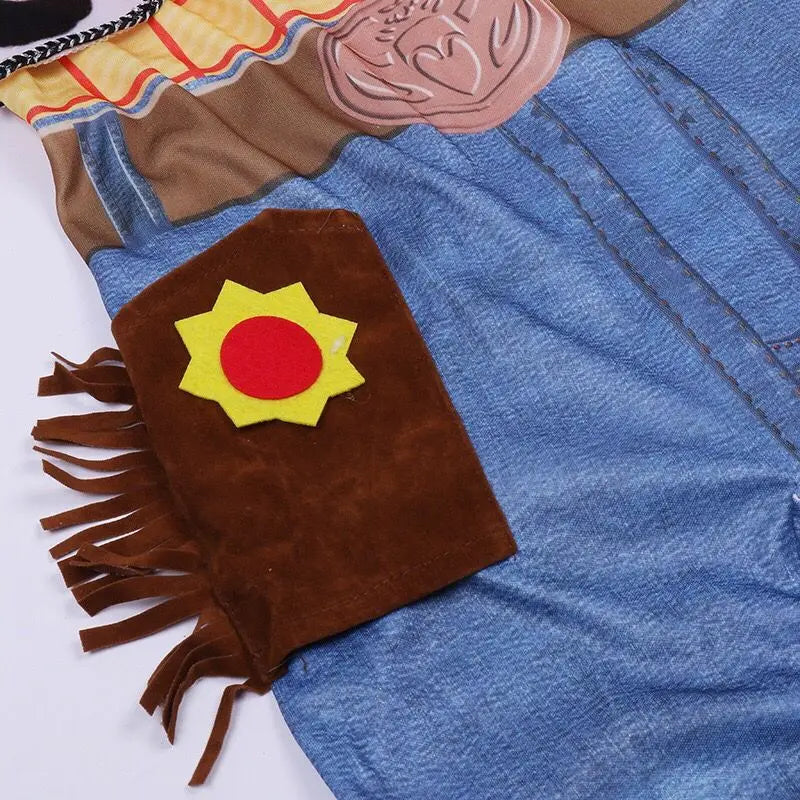 Children's Denim Costumes Toddler Anime Character Costumes Halloween Party Outfits for Boys and Girls Toy Character Performance