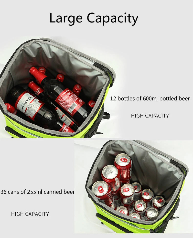 Refrigerator Bags Soft Insulated Cooler Backpack Thermal Isothermal Fridge Travel Outdoor Beach Ice Beer Backpack 30L insulated