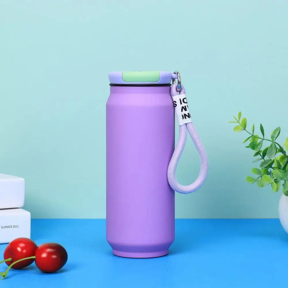 500ML Thermal Water Bottle Wide Mouth Large Capacity Insulated Water Bottle Handheld Leak Proof Vacuum Flask Outdoor Activities