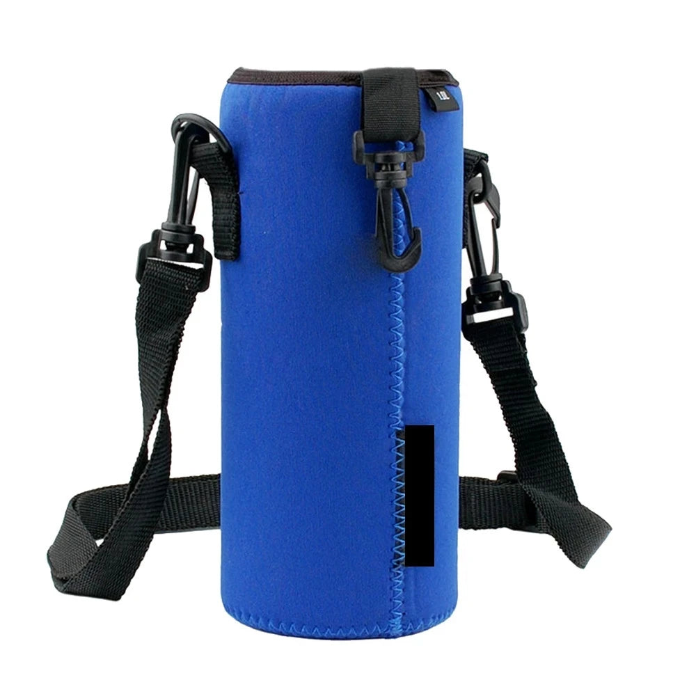 1000ml Water Bottle Carrier Insulated Cover Bag Holder Strap Pouch Outdoor Outdoor Sports Camping Hiking Water Bottle Thermos