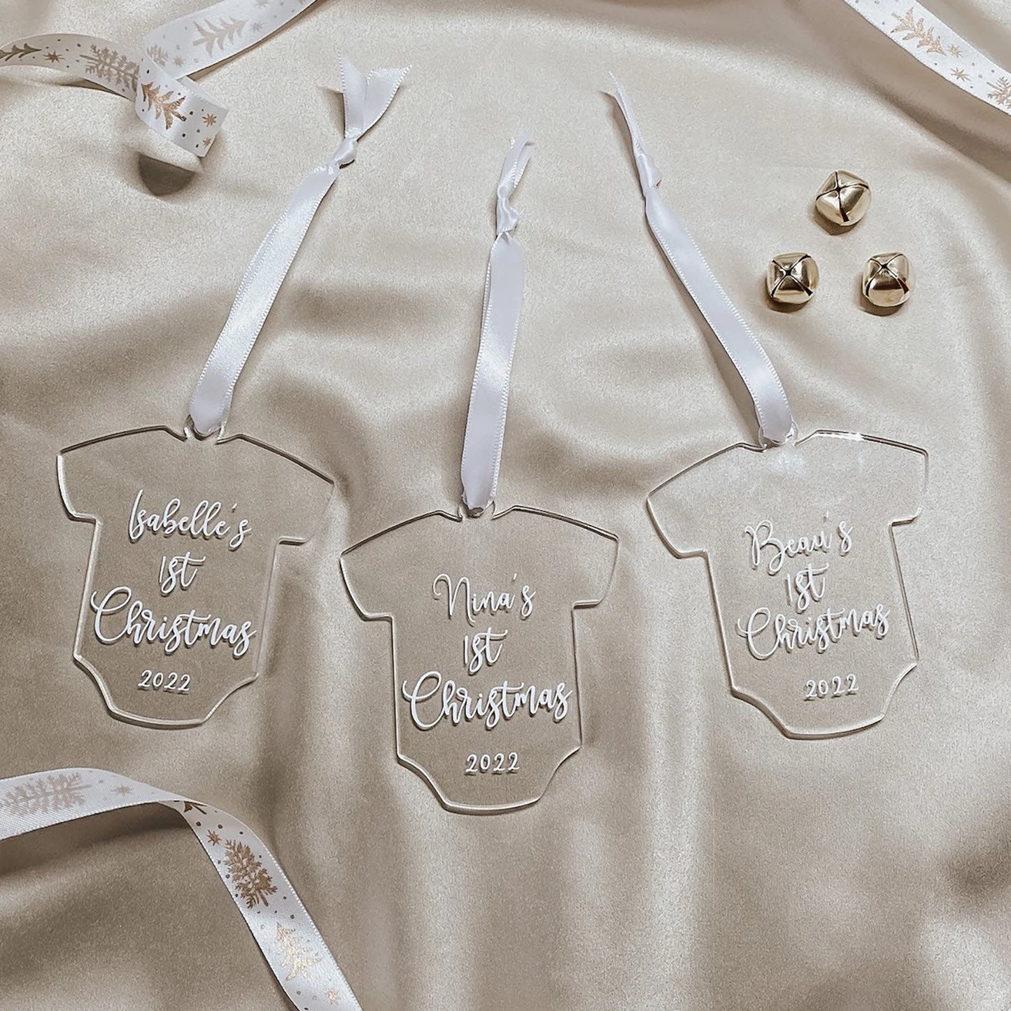 Blank T-shirt Shape Acrylic Luggage Tag Gift Tag Wedding Place CardBaby’s First Christmas Ornament,Stocking Stuffer,Stocking Tag