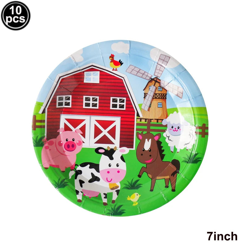 Farm Animals Pig Balloons Animals Birthday Cow Chick Party Ballons Mini Animal Inflatable Favors Baby Shower Girls Party Decor