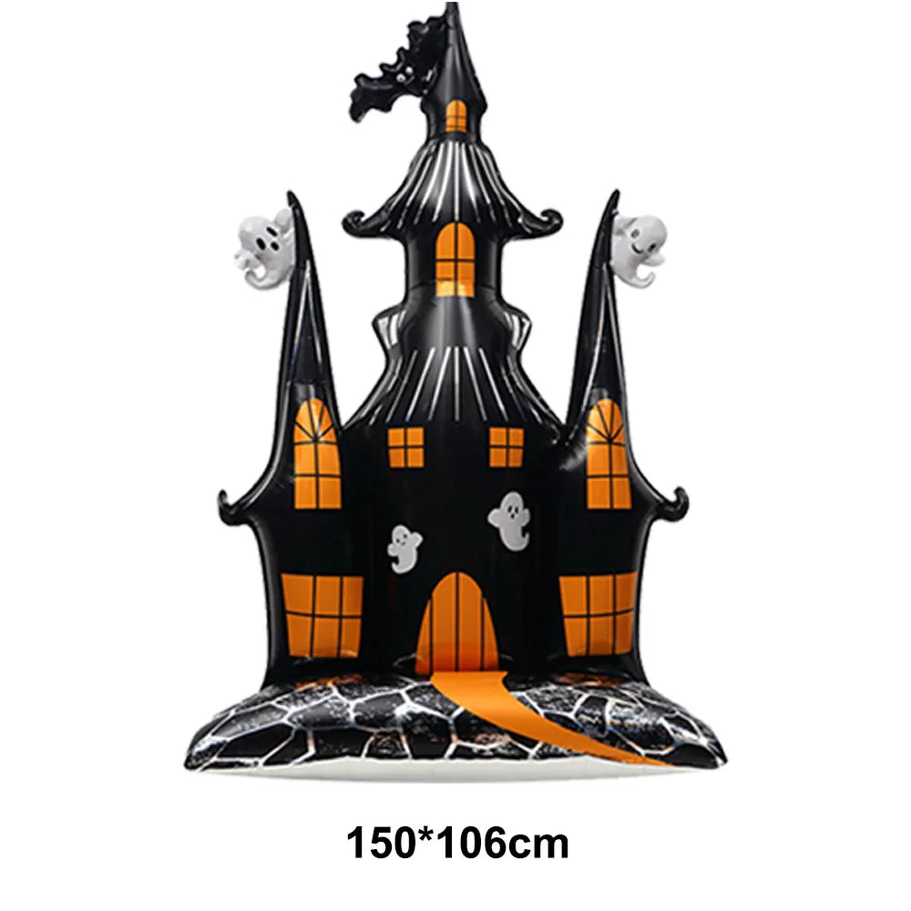 Halloween Theme Disposable Tableware Paper Plates Cups Napkins  Pumpkin Castle Ghost Halloween Party Decor Dinner Table Supplies