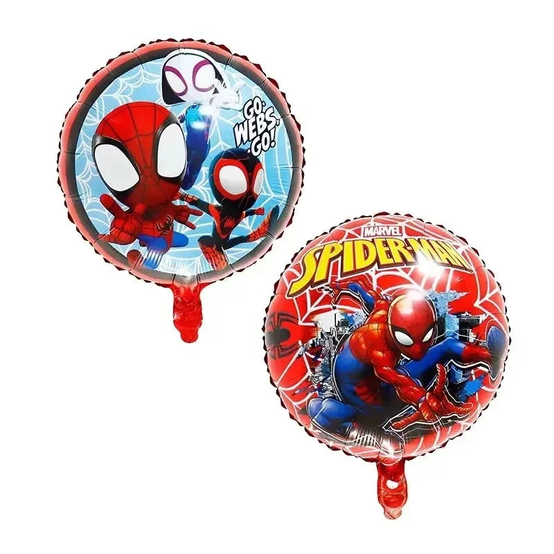 Spider and His Amazing Friends Spider Number Aluminum Balloons Birthday Party Decorations Balloon for Kids Baby Shower gifts