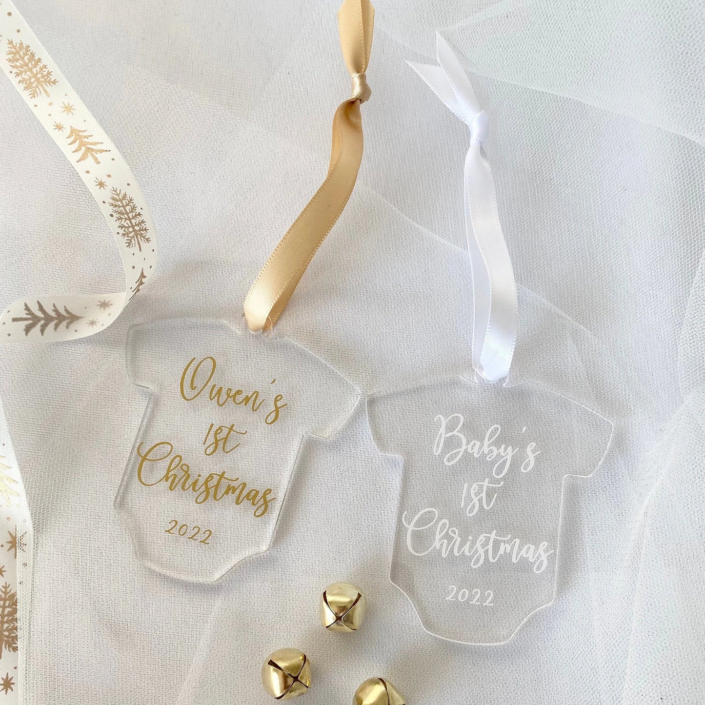 Blank T-shirt Shape Acrylic Luggage Tag Gift Tag Wedding Place CardBaby’s First Christmas Ornament,Stocking Stuffer,Stocking Tag