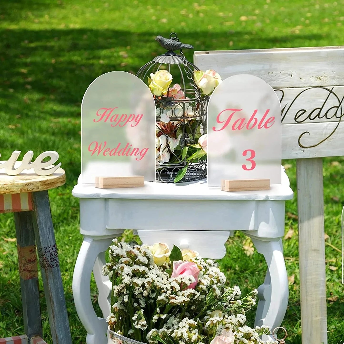 Blank Frosted/Clear Arch Acrylic Sign,DIY Arch Acrylic Blanks Acrylic Sheet for Wedding Events& Parties Centerpieces Decorations